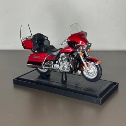 1/18 Model Motosiklet Standı – 3D Baskı Siyah Platform