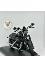 Cruiser Chopper 1:12 Diecast Motosiklet Model Oyuncak – Metal Maket & Koleksiyon Biblo (Siyah) - Görsel 2