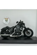 Cruiser Chopper 1:12 Diecast Motosiklet Model Oyuncak – Metal Maket & Koleksiyon Biblo (Siyah) - Görsel 3