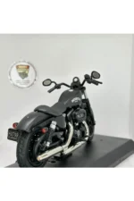 Cruiser Chopper 1:12 Diecast Motosiklet Model Oyuncak – Metal Maket & Koleksiyon Biblo (Siyah) - Görsel 4