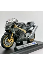 Aprilia RSV 1000 R Factory 1:18 Diecast Motosiklet Model – Lisanslı Metal Maket Oyuncak & Biblo - Görsel 6