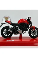 Moto Garage Ducati Monster 1:18 Diecast Maket Motor – Lisanslı Metal Model Motosiklet - Görsel 2