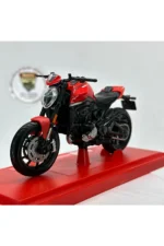 Moto Garage Ducati Monster 1:18 Diecast Maket Motor – Lisanslı Metal Model Motosiklet - Görsel 6