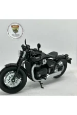 Trıumph Bonneville Bobber 1:12 Diecast Motorsiklet Model – Lisanslı Metal Maket Oyuncak & Biblo - Görsel 6