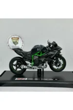 Kawasaki Ninja H2R 1:18 Diecast Motosiklet Model – Lisanslı Metal Maket Oyuncak & Biblo - Görsel 2