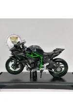 Kawasaki Ninja H2R 1:18 Diecast Motosiklet Model – Lisanslı Metal Maket Oyuncak & Biblo - Görsel 6