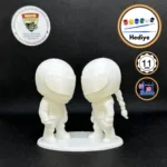 3D Motorcu Çift Figür 1:18 – Kadın & Erkek Biblo/Maket (11 cm) + Boya Seti Hediyeli