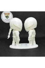 3D Motorcu Çift Figür 1:18 – Kadın & Erkek Biblo/Maket (11 cm) + Boya Seti Hediyeli - Görsel 5