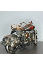 El Yapımı 36 cm Metal Alev Desenli Chopper Motosiklet Model – Metal Biblo & Vintage Maket ( - Görsel 4