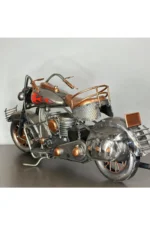 El Yapımı 36 cm Metal Alev Desenli Chopper Motosiklet Model – Metal Biblo & Vintage Maket ( - Görsel 5