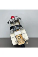 El Yapımı 36 Cm Polis/Şerif Chopper Motosiklet Model – Metal Biblo & Vintage Maket - Görsel 4