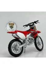 Honda CRF 450R Maket Motor - 1:18 Burago Diecast Kırmızı - Görsel 3