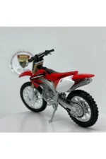 Honda CRF 450R Maket Motor - 1:18 Burago Diecast Kırmızı - Görsel 4