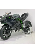 Kawasaki Ninja H2R Işıklı Maket Motor - 1:9 – Işıklı, Orijinal Lisanslı Metal Maket - Görsel 6