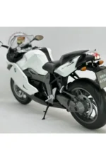 BMW K1300S Beyaz 1:10 Diecast Lisanslı Motosiklet Model – 22 cm Koleksiyonluk Maket Motosiklet - Görsel 4
