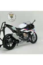 BMW S1000 RR Maket Motor - 1:9 Welly Diecast Beyaz Kırmızı - Görsel 3