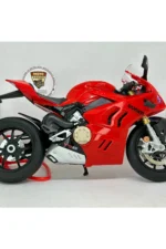 DUQATİ Panigale V4 1:9 Ölçek(26 cm) – Işıklı Diecast Motosiklet Modeli - Arka Teker Stantlı - Görsel 2