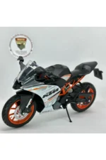 KTM RC390 1:12 Diecast Motosiklet Model – Lisanslı Maisto Metal Maket Turuncu/Beyaz/Siyah - Görsel 6