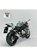 BMW S1000RR 1:12 Ölçek Gri Diecast Motosiklet Model – Lisanslı Metal Maket & Koleksiyonluk Oyuncak - Görsel 3