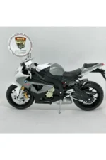 BMW S1000RR 1:12 Ölçek Gri Diecast Motosiklet Model – Lisanslı Metal Maket & Koleksiyonluk Oyuncak - Görsel 5
