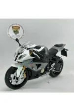 BMW S1000RR 1:12 Ölçek Gri Diecast Motosiklet Model – Lisanslı Metal Maket & Koleksiyonluk Oyuncak - Görsel 6