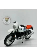 BMW R nineT Urban GS 1:18 Diecast Motosiklet Model – Lisanslı Metal Maket (Beyaz-Kırmızı) - Görsel 6