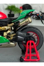 Ducati Panigale 1199 Tricolor 1:9 Ölçek Işıklı, Anahtarlı, Dumanlı Premium Motosiklet(25cm) - Görsel 5