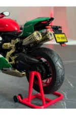 Ducati Panigale 1199 Tricolor 1:9 Ölçek Işıklı, Anahtarlı, Dumanlı Premium Motosiklet(25cm) - Görsel 6