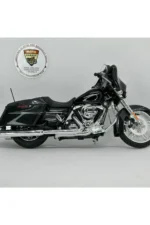 Harley Davidson Street Glide 1:12 Diecast Motosiklet – Lisanslı Metal Model Siyah - Görsel 2