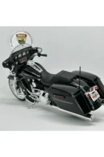 Harley Davidson Street Glide 1:12 Diecast Motosiklet – Lisanslı Metal Model Siyah - Görsel 5