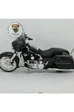Harley Davidson Street Glide 1:12 Diecast Motosiklet – Lisanslı Metal Model Siyah - Görsel 6