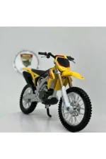 Suzuki RM-Z450 1:18 Diecast Motocross Model – Orjinal Lisanslı Bburago Metal Maket Motosiklet