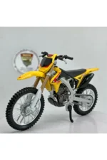 Suzuki RM-Z450 1:18 Diecast Motocross Model – Orjinal Lisanslı Bburago Metal Maket Motosiklet - Görsel 6