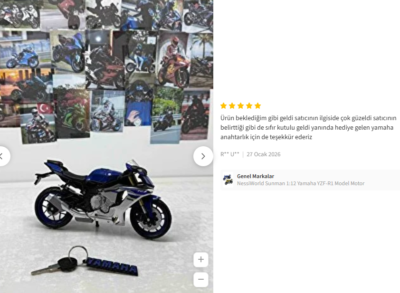 Diecast Motosiklet-Sizden gelenler