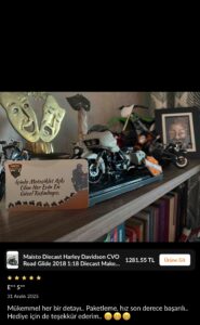 Diecast Motosiklet-Sizden gelenler