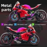 Ducati Superleggare V4 1:6 Diecast Model Işıklı Sesli Dumanlı - Görsel 3