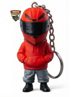 3D Baskı Kırmızı Motorcu Anahtarlık – Motor & Motosiklet Anahtarlık - Görsel 4