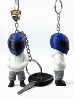 3D Baskı Lacivert-Beyaz Motorcu Anahtarlık – Motor & Motosiklet Anahtarlık - Görsel 7