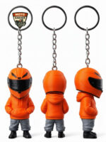 3D Baskı Turuncu Motorcu Anahtarlık – Motor & Motosiklet Anahtarlık - Görsel 4