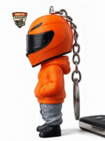 3D Baskı Turuncu Motorcu Anahtarlık – Motor & Motosiklet Anahtarlık - Görsel 5