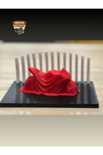 Kırmızı Örtülü Motor Figürü - Moto Garage Özel Seri Dekor - Görsel 6