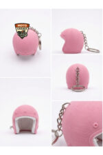 Pembe Kask Anahtarlık - 3D Baskı Mini Kask Aksesuarı - Görsel 2