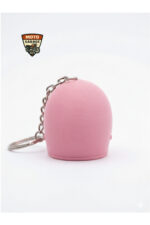 Pembe Kask Anahtarlık - 3D Baskı Mini Kask Aksesuarı - Görsel 6