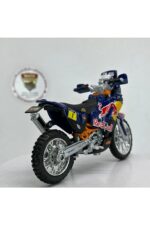 KTM 450 Rally Maket - 1:18 Bburago Dakar Red Bull Edition - Görsel 3