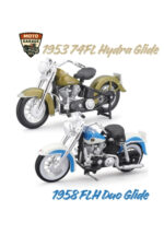 Harley-Davidson Maket Seti - 1:18 Duo Glide & Hydra-Glide