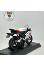 Yamaha R6 Maket - 1:18 Diecast Beyaz Kırmızı Model - Görsel 3