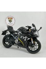CFMOTO 250SR 1:12 Sesli Işıklı Diecast Motosiklet Modeli - Siyah