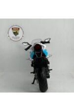 CFMOTO 250SR 1:12 Sesli Işıklı Diecast Motosiklet Modeli - Beyaz Mavi - Görsel 4
