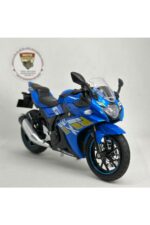 Suzuki GSX250R 1:12 Sesli Işıklı Diecast Motosiklet Modeli - Mavi