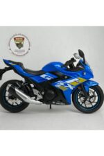 Suzuki GSX250R 1:12 Sesli Işıklı Diecast Motosiklet Modeli - Mavi - Görsel 2